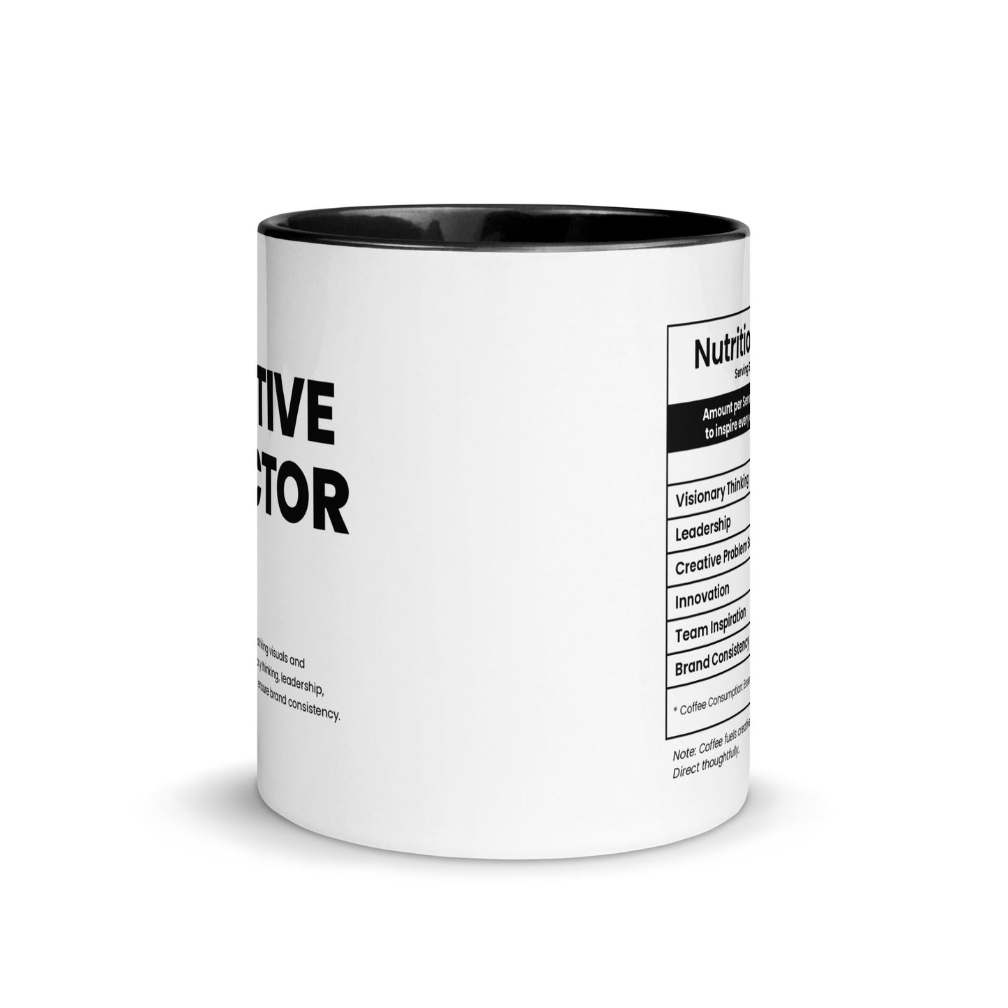Creative Director Mug - Nutrition Facts - Locomug.com#funny_profession_mugs_crazy_mug _designs#
