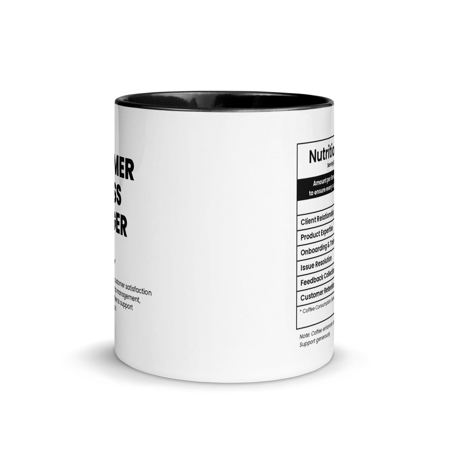 Customer Success Manager Mug - Nutrition Facts - Locomug.com#funny_profession_mugs_crazy_mug _designs#