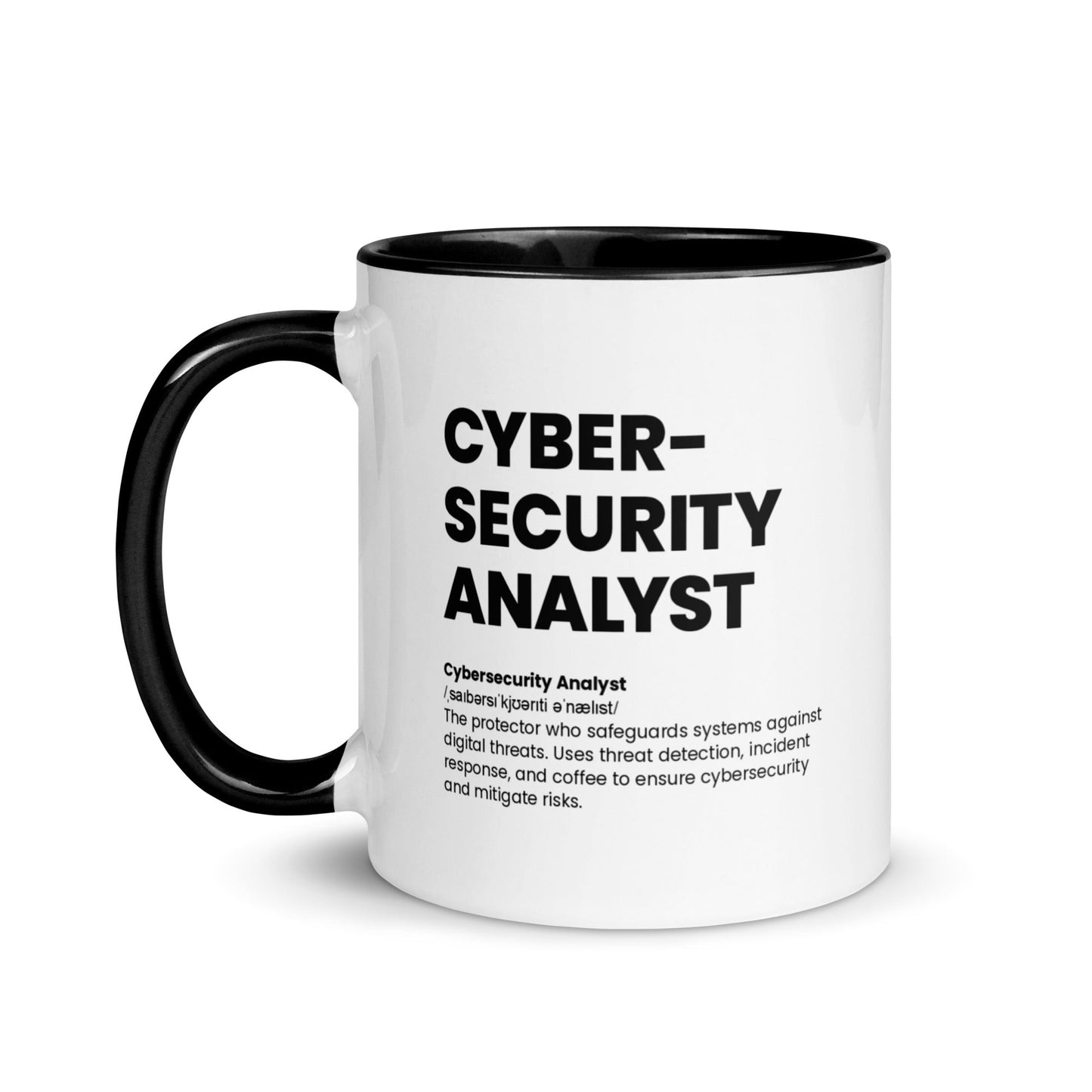 Cybersecurity Analyst Mug - Nutrition Facts - Locomug.com#funny_profession_mugs_crazy_mug _designs#