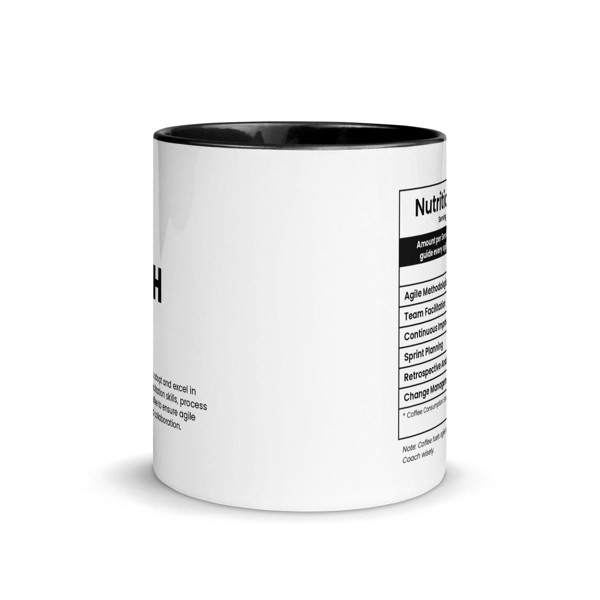 Agile Coach Mug - Nutrition Facts - Locomug.com#funny_profession_mugs_crazy_mug _designs#