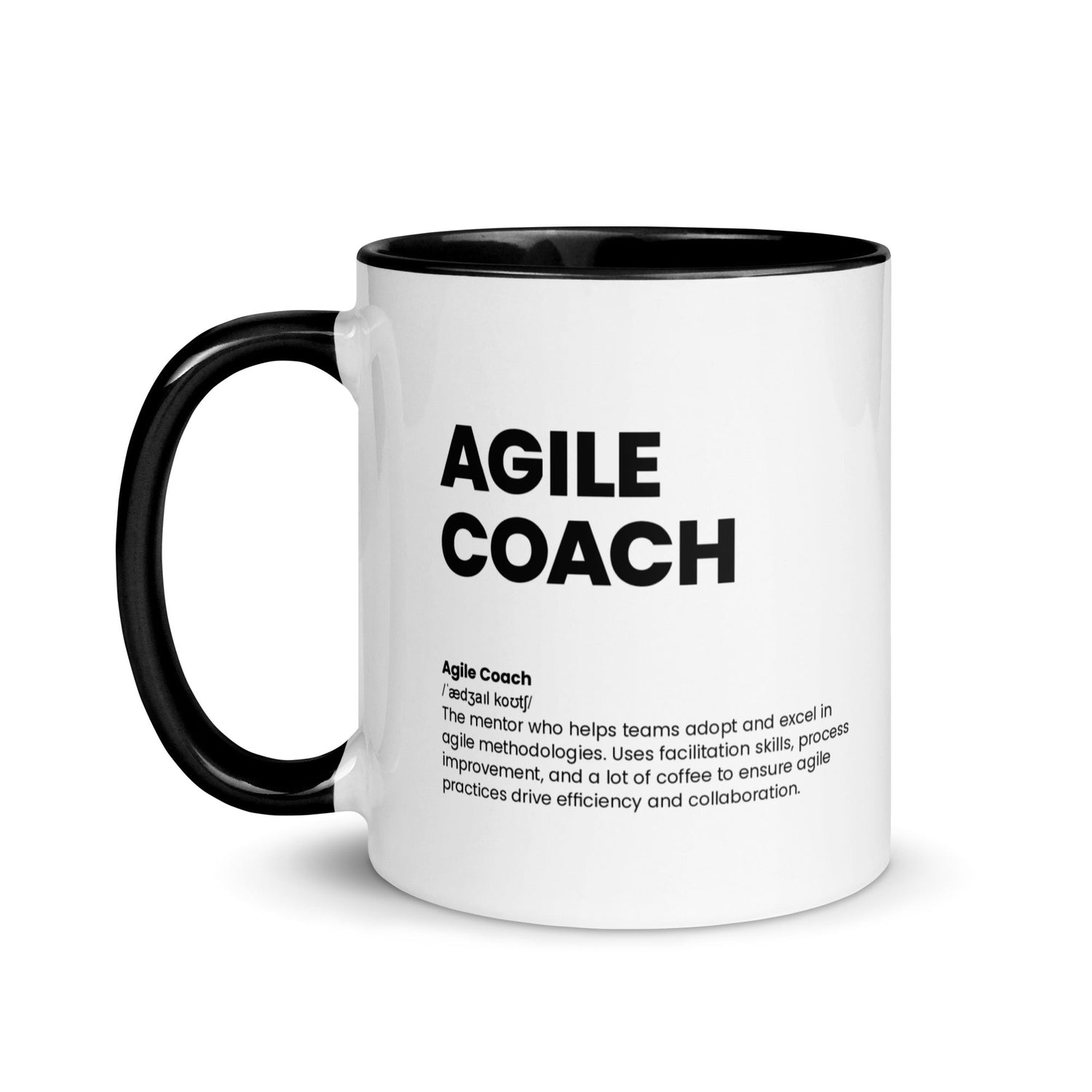 Funny Agile Coach Gift Mug - Nutrition Facts Design - LocoMug