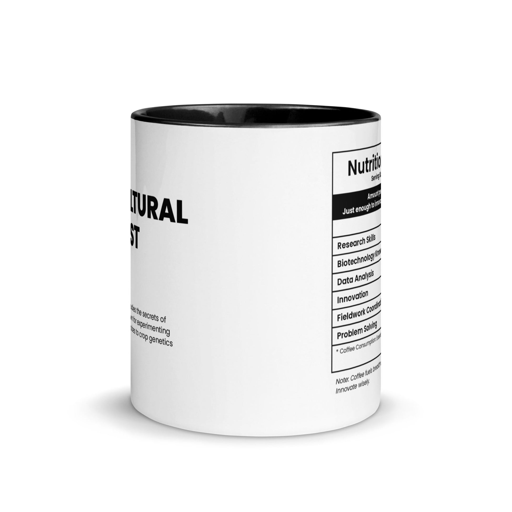 Agricultural Scientist Mug - Nutrition Facts - Locomug.com#funny_profession_mugs_crazy_mug _designs#