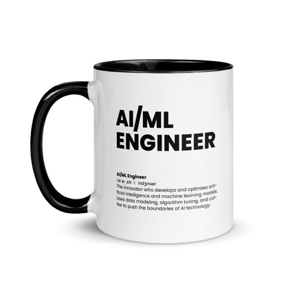 Funny AI ML Engineer Gift Mug - Nutrition Facts Design - LocoMug