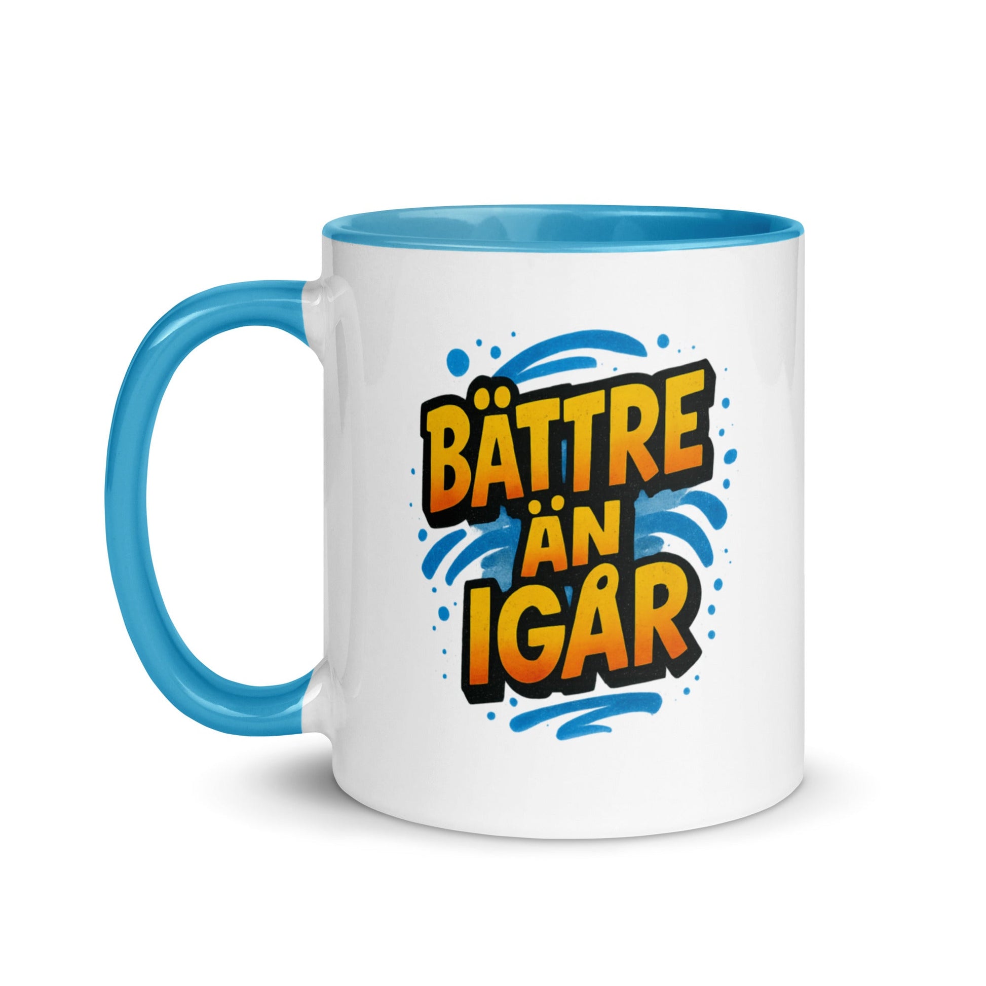 “Bättre än igår” Mug with Color Inside– Swedish Wisdom in Every Sip - Locomug.com#funny_profession_mugs_crazy_mug _designs#