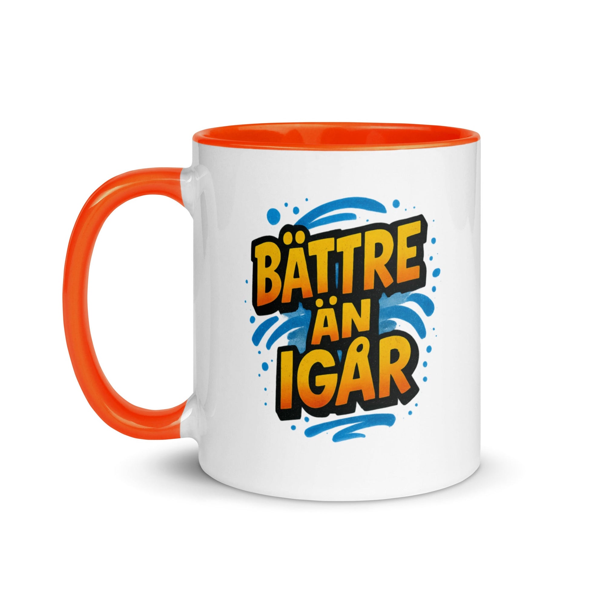 “Bättre än igår” Mug with Color Inside– Swedish Wisdom in Every Sip - Locomug.com#funny_profession_mugs_crazy_mug _designs#
