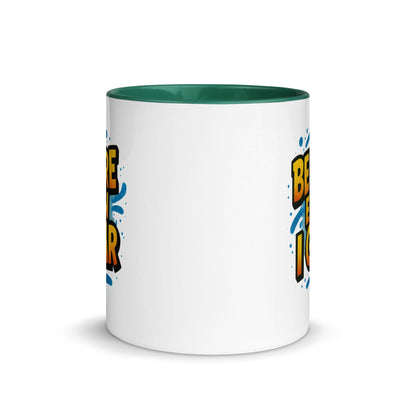 “Bedre enn i går” Mug with Color Inside– Norwegian Calm, Daily Power - Locomug.com#funny_profession_mugs_crazy_mug _designs#