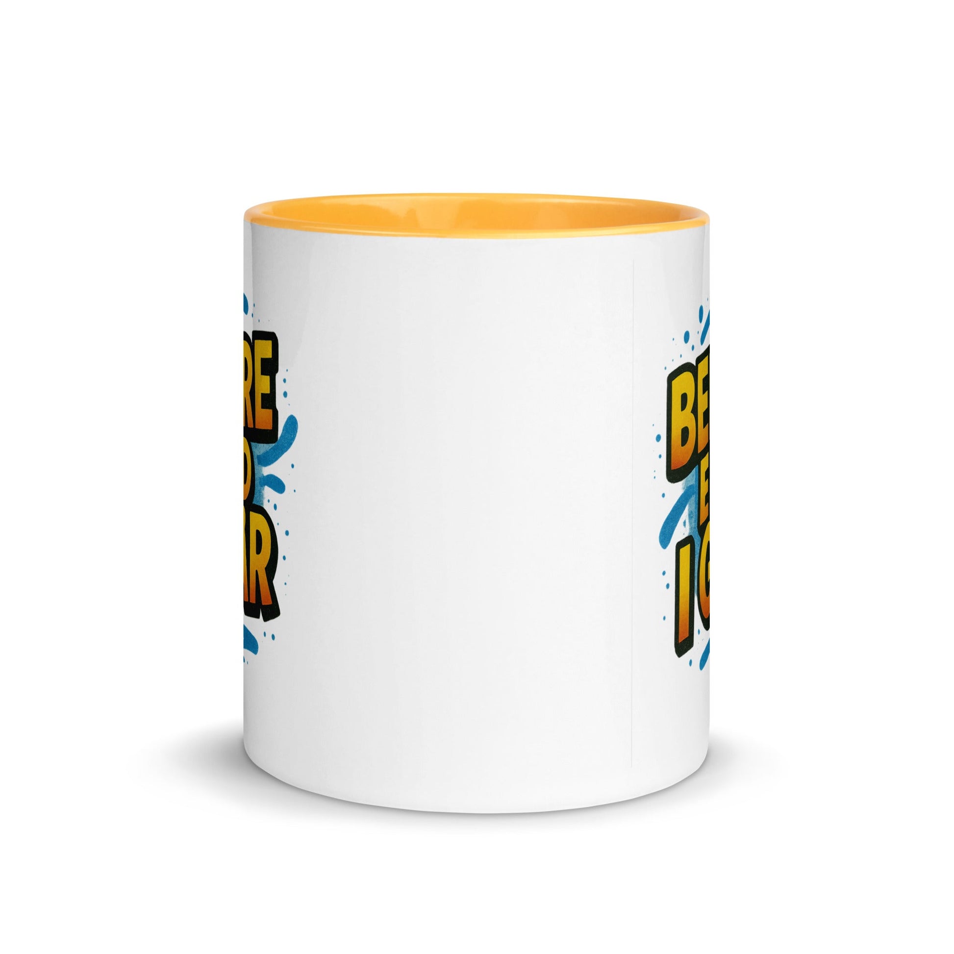 “Besser als gestern” Mug with Color Inside – German Precision, Daily Progression - Locomug.com#funny_profession_mugs_crazy_mug _designs#
