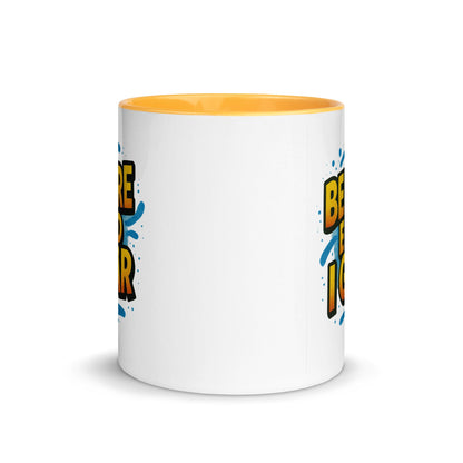 “Besser als gestern” Mug with Color Inside – German Precision, Daily Progression - Locomug.com#funny_profession_mugs_crazy_mug _designs#