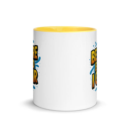 “Besser als gestern” Mug with Color Inside – German Precision, Daily Progression - Locomug.com#funny_profession_mugs_crazy_mug _designs#