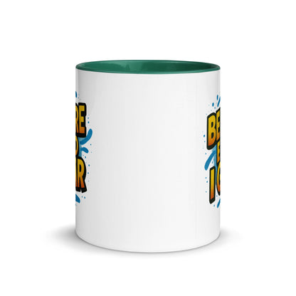 “Besser als gestern” Mug with Color Inside – German Precision, Daily Progression - Locomug.com#funny_profession_mugs_crazy_mug _designs#
