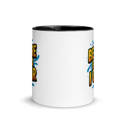 “Besser als gestern” Mug with Color Inside – German Precision, Daily Progression - Locomug.com#funny_profession_mugs_crazy_mug _designs#