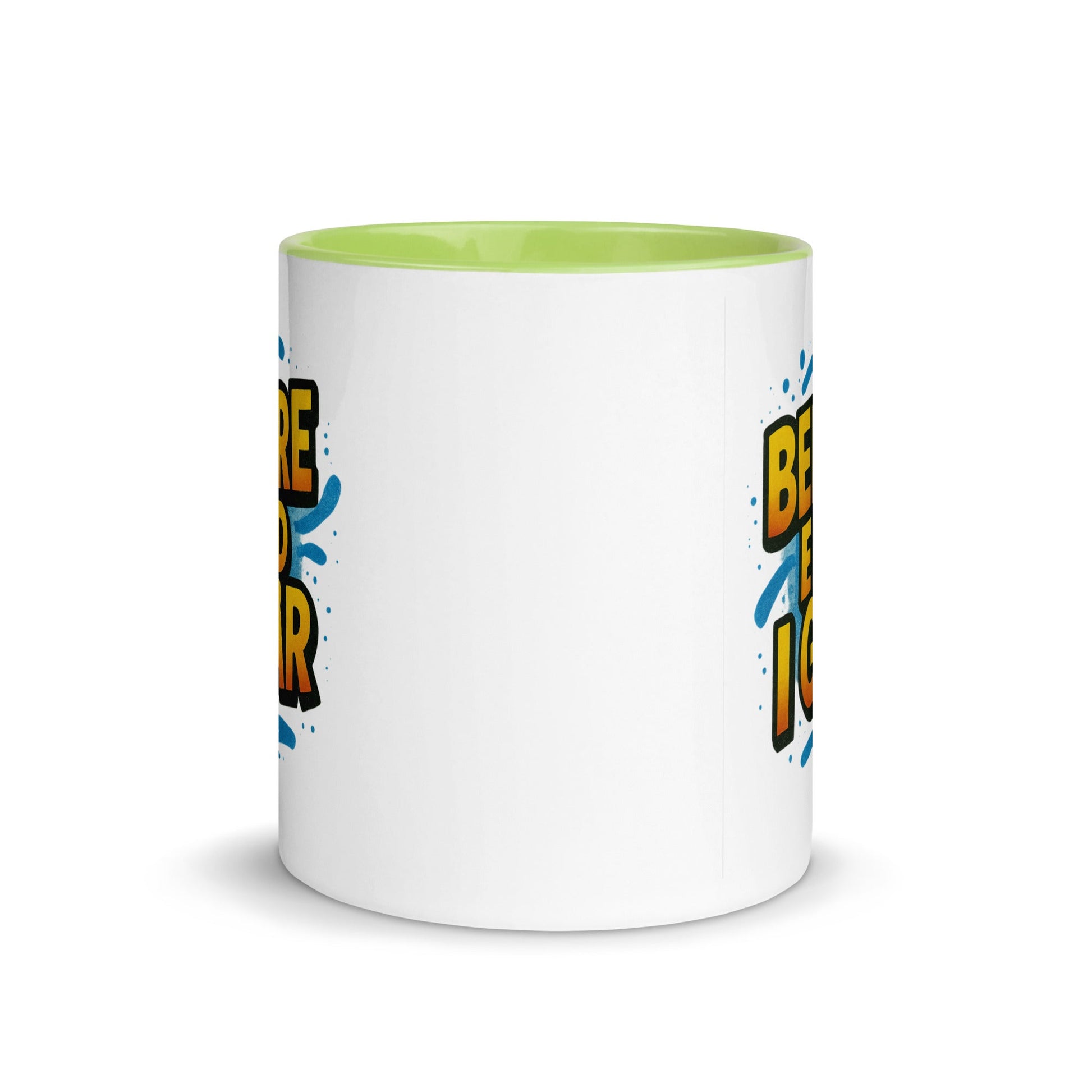 “Besser als gestern” Mug with Color Inside – German Precision, Daily Progression - Locomug.com#funny_profession_mugs_crazy_mug _designs#