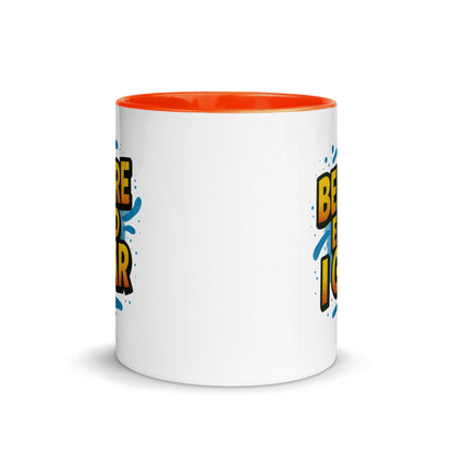 “Besser als gestern” Mug with Color Inside – German Precision, Daily Progression - Locomug.com#funny_profession_mugs_crazy_mug _designs#