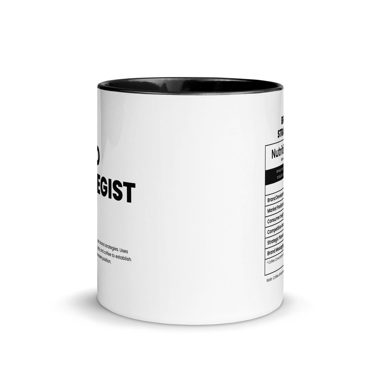 Brand Strategist Mug - Nutrition Facts - Locomug.com#funny_profession_mugs_crazy_mug _designs#