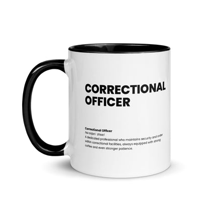 Funny Correctional Officer Gift Mug - Nutrition Facts Design - LocoMug