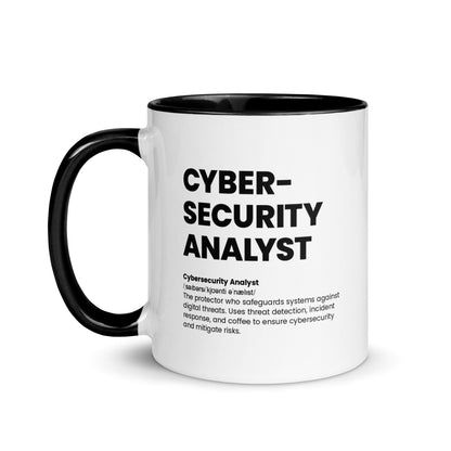 Funny Cybersecurity Analyst Gift Mug - Nutrition Facts Design - LocoMug