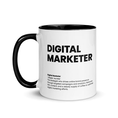 Funny Digital Marketer Gift Mug - Nutrition Facts Design - LocoMug