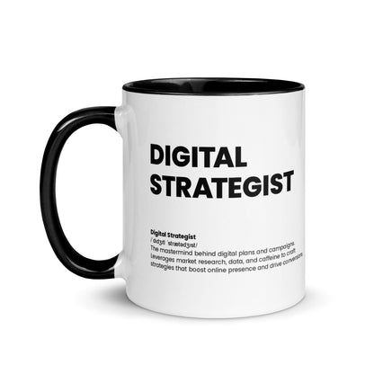 Funny Digital Strategist Gift Mug - Nutrition Facts Design - LocoMug