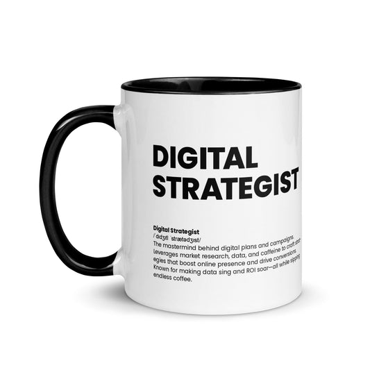 Digital Strategist Mug - Nutrition Facts - Locomug.com#funny_profession_mugs_crazy_mug _designs#