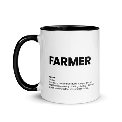 Funny Farmer Gift Mug - Nutrition Facts Design - National Farmer's Day - LocoMug