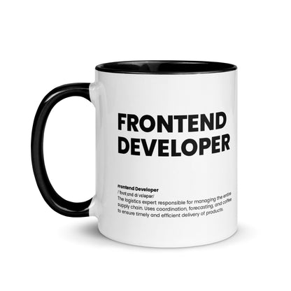 Funny Frontend Developer Gift Mug - Nutrition Facts Design - LocoMug