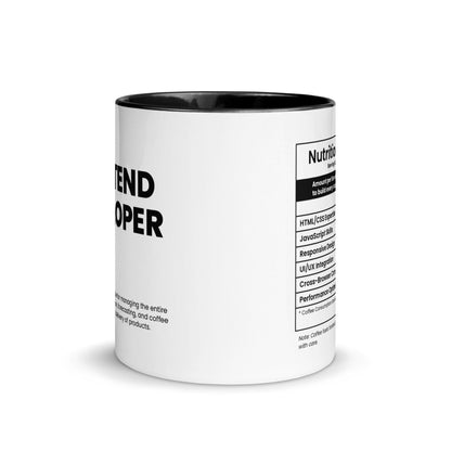 Frontend Dev Mug Nutrition Facts - CSS JavaScript Gift - LocoMug