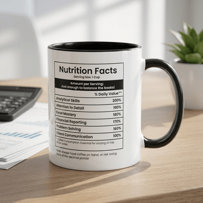 Funny Accountant Gift Mug | Nutrition Facts Coffee Mug | Tax Season Gift - Locomug.comfunny_profession_mugs_crazy_mug _designs