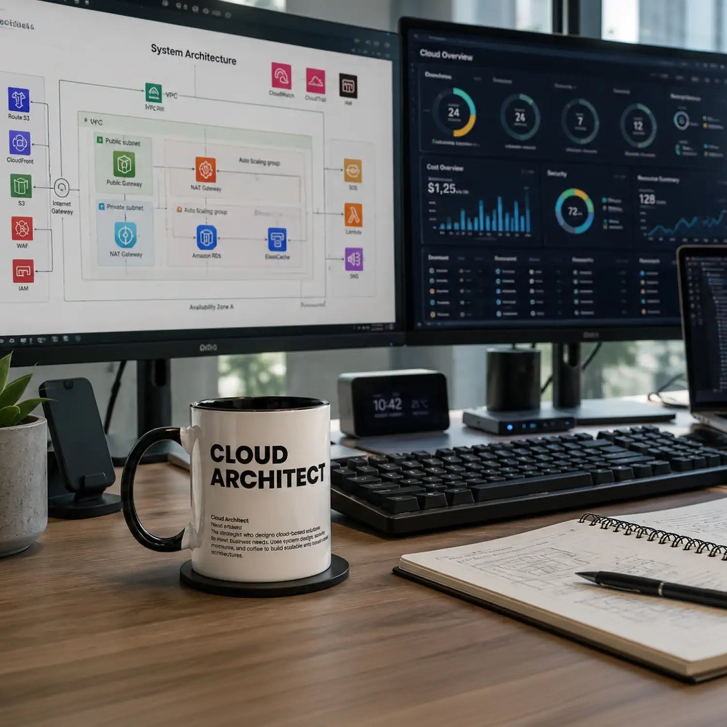 Funny Cloud Architect Gift Mug | Nutrition Facts Coffee Mug | AWS Certification Gift - Locomug.comfunny_profession_mugs_crazy_mug _designs