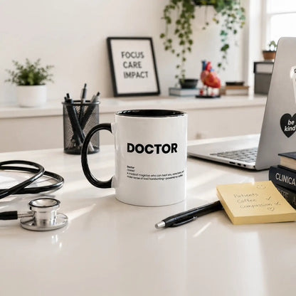 Funny Doctor Gift Mug | Nutrition Facts Coffee Mug | Medical School Graduation Gift | Physician Gift - Locomug.comfunny_profession_mugs_crazy_mug _designs