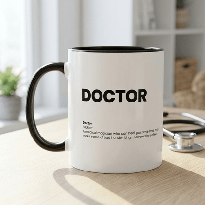 Funny Doctor Gift Mug | Nutrition Facts Coffee Mug | Medical School Graduation Gift | Physician Gift - Locomug.comfunny_profession_mugs_crazy_mug _designs