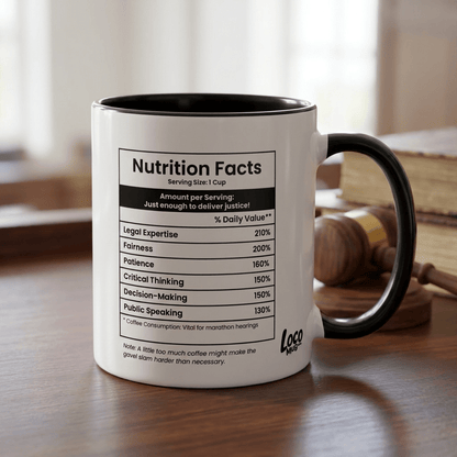 Funny Judge Gift Mug | Nutrition Facts Coffee Mug | Legal Profession Gift - Locomug.comfunny_profession_mugs_crazy_mug _designs