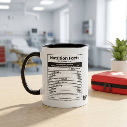 Funny Paramedic Gift Mug | Nutrition Facts Coffee Mug | EMS Week Gift - Locomug.comfunny_profession_mugs_crazy_mug _designs