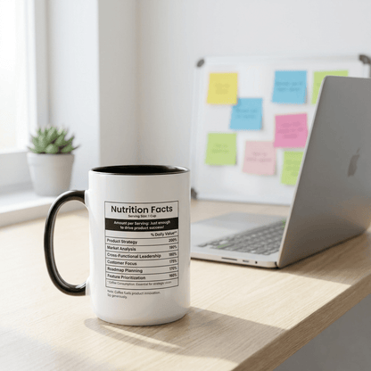 Funny Product Manager Gift Mug | Nutrition Facts Coffee Mug | Tech Gift - Locomug.comfunny_profession_mugs_crazy_mug _designs
