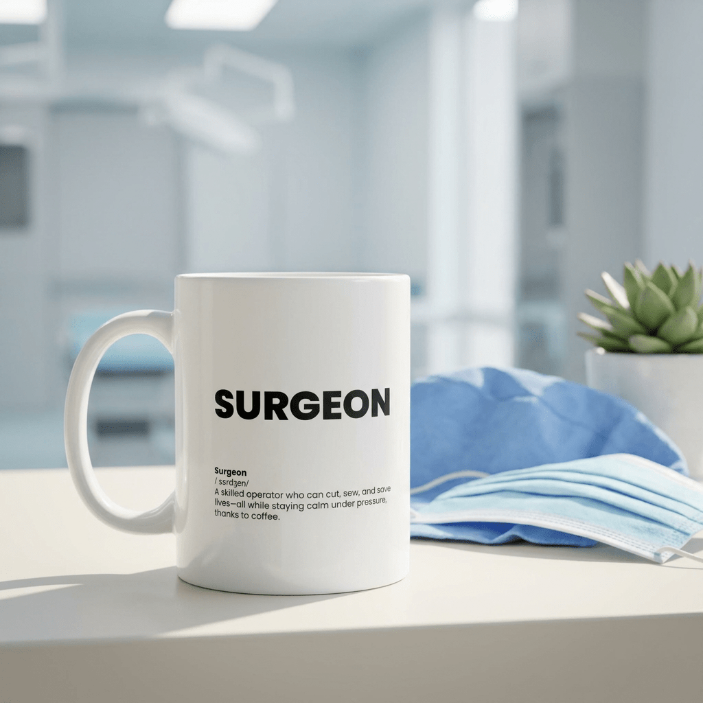 Funny Surgeon Gift Mug | Nutrition Facts Coffee Mug | Medical School Graduation Gift - Locomug.comfunny_profession_mugs_crazy_mug _designs