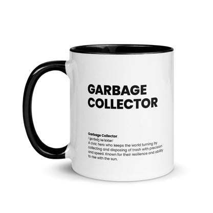 Funny Garbage Collector Gift Mug - Nutrition Facts Design - LocoMug