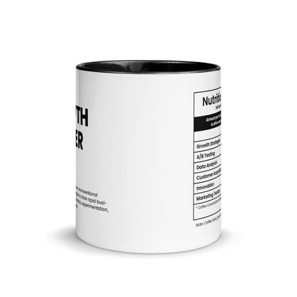 Growth Hacker Mug - Nutrition Facts - Locomug.com#funny_profession_mugs_crazy_mug _designs#