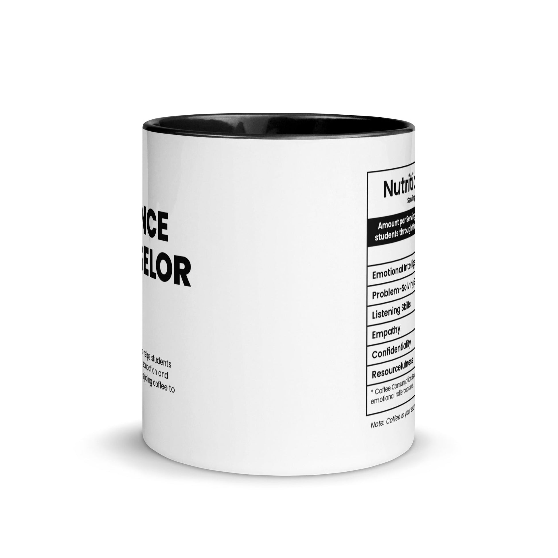 Guidance Counselor Mug - Nutrition Facts - Locomug.com#funny_profession_mugs_crazy_mug _designs#