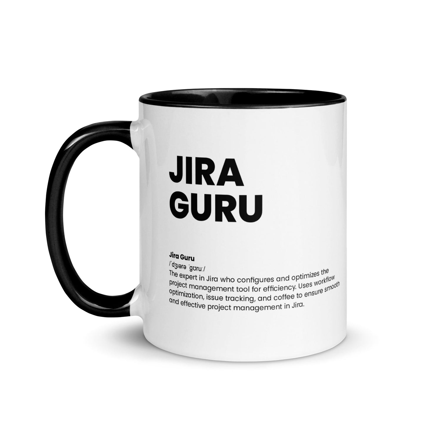 Jira Guru Mug - Nutrition Facts Mug with Color Inside - Locomug.com#funny_profession_mugs_crazy_mug _designs#