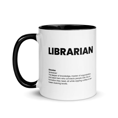 Funny Librarian Gift Mug - Nutrition Facts Design - LocoMug