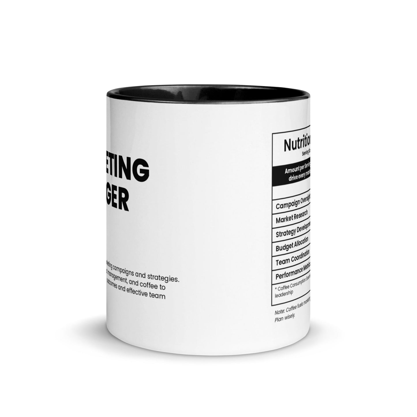 Marketing Manager Mug - Nutrition Facts - Locomug.com#funny_profession_mugs_crazy_mug _designs#