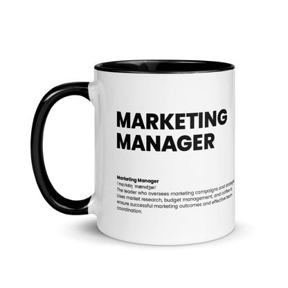 Funny Marketing Manager Gift Mug - Nutrition Facts Design - LocoMug