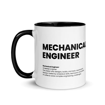 Funny Mechanical Engineer Gift Mug - Nutrition Facts Design - LocoMug