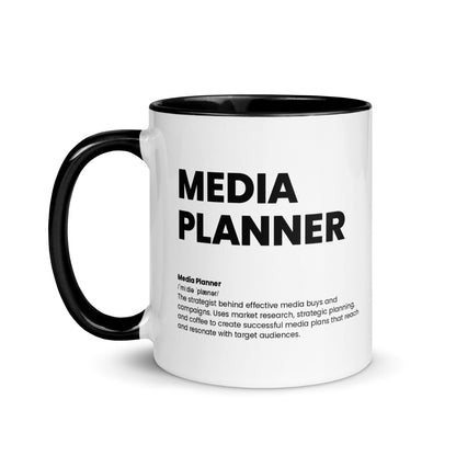 Funny Media Planner Gift Mug - Nutrition Facts Design - LocoMug