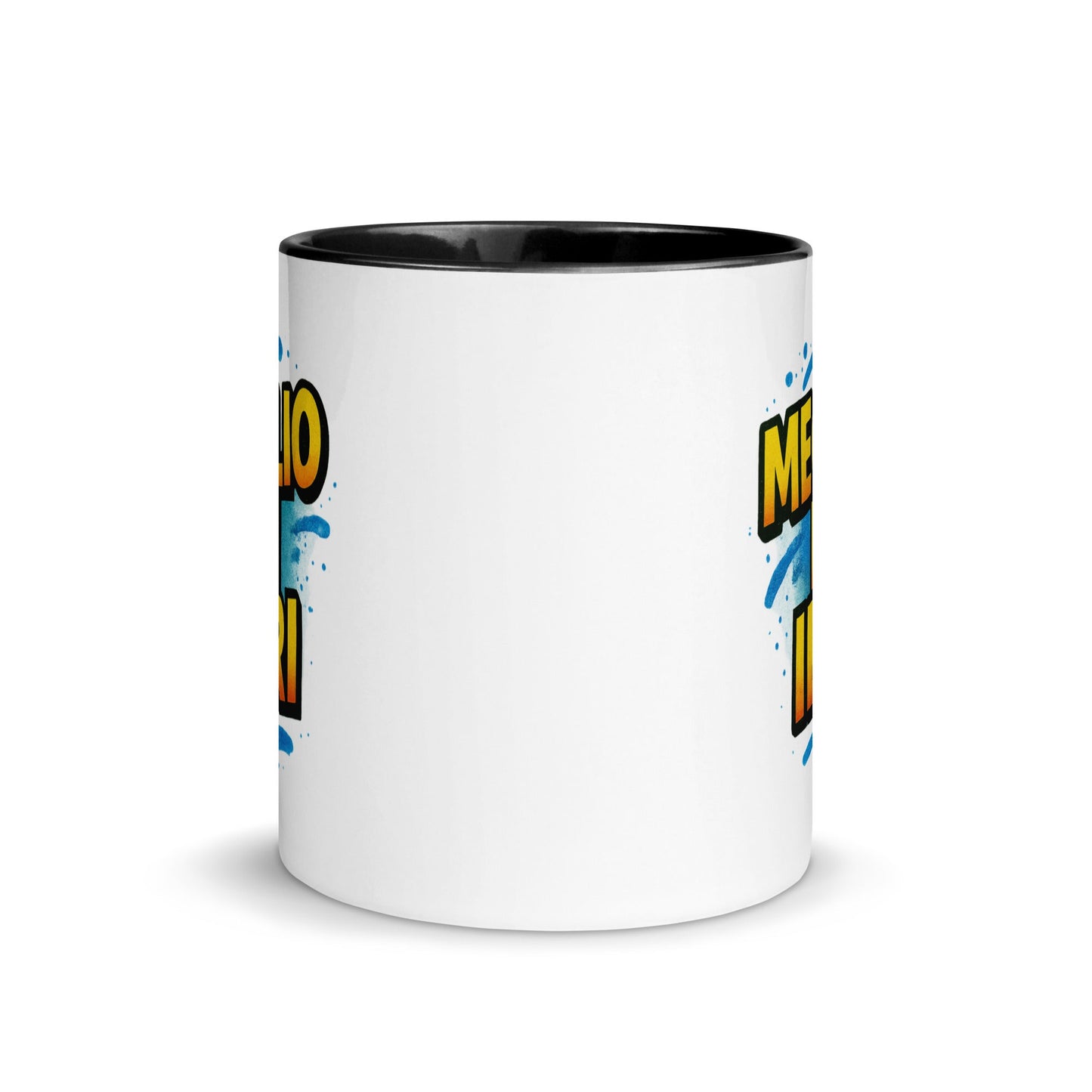 “Meglio di ieri” Mug with Color Inside – Espresso & Evolution, Italian Edition - Locomug.com#funny_profession_mugs_crazy_mug _designs#