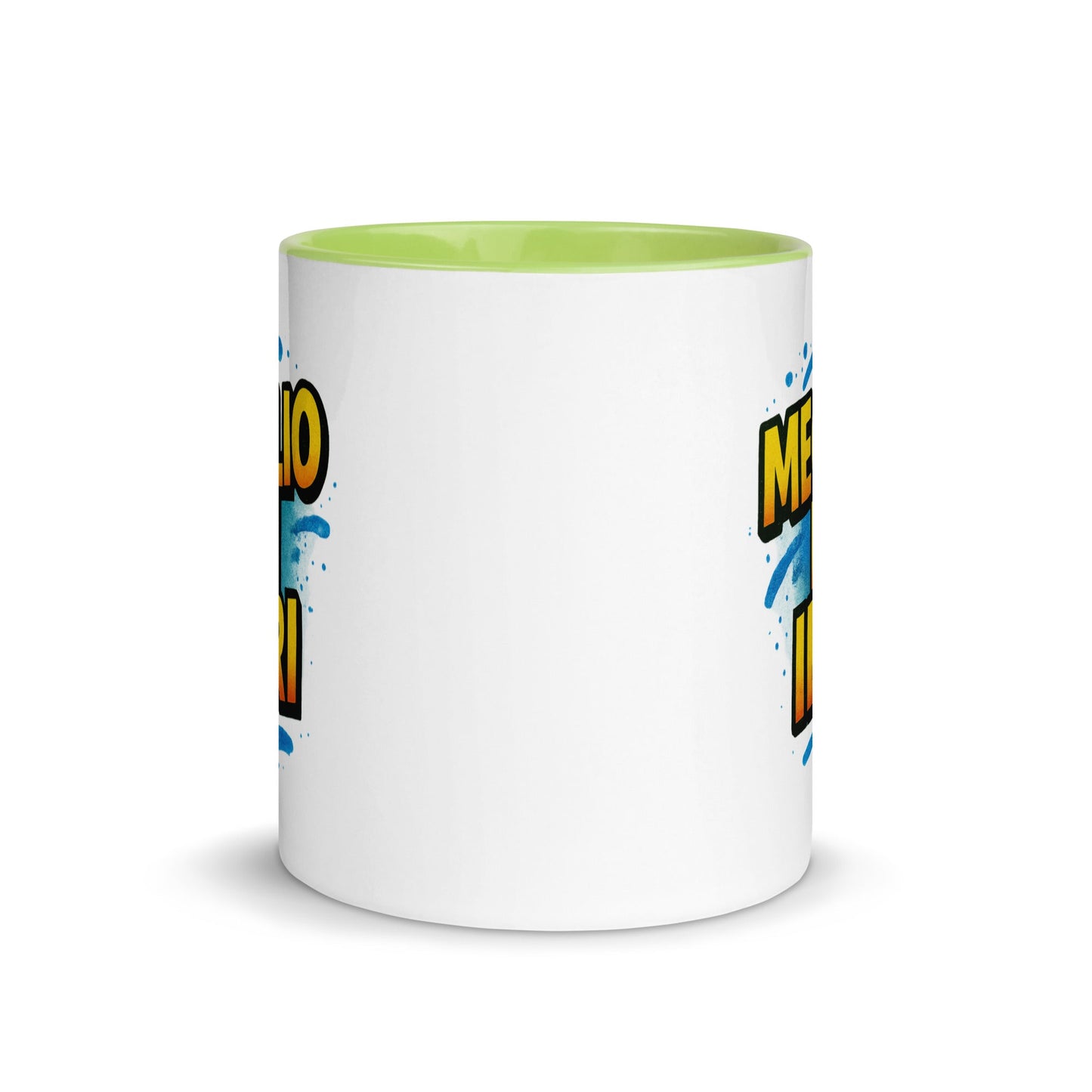 “Meglio di ieri” Mug with Color Inside – Espresso & Evolution, Italian Edition - Locomug.com#funny_profession_mugs_crazy_mug _designs#