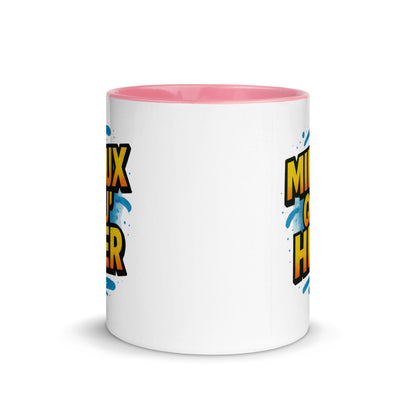 “Mieux qu’hier” Mug with Color Inside – French Elegance Meets Daily Growth - Locomug.com#funny_profession_mugs_crazy_mug _designs#