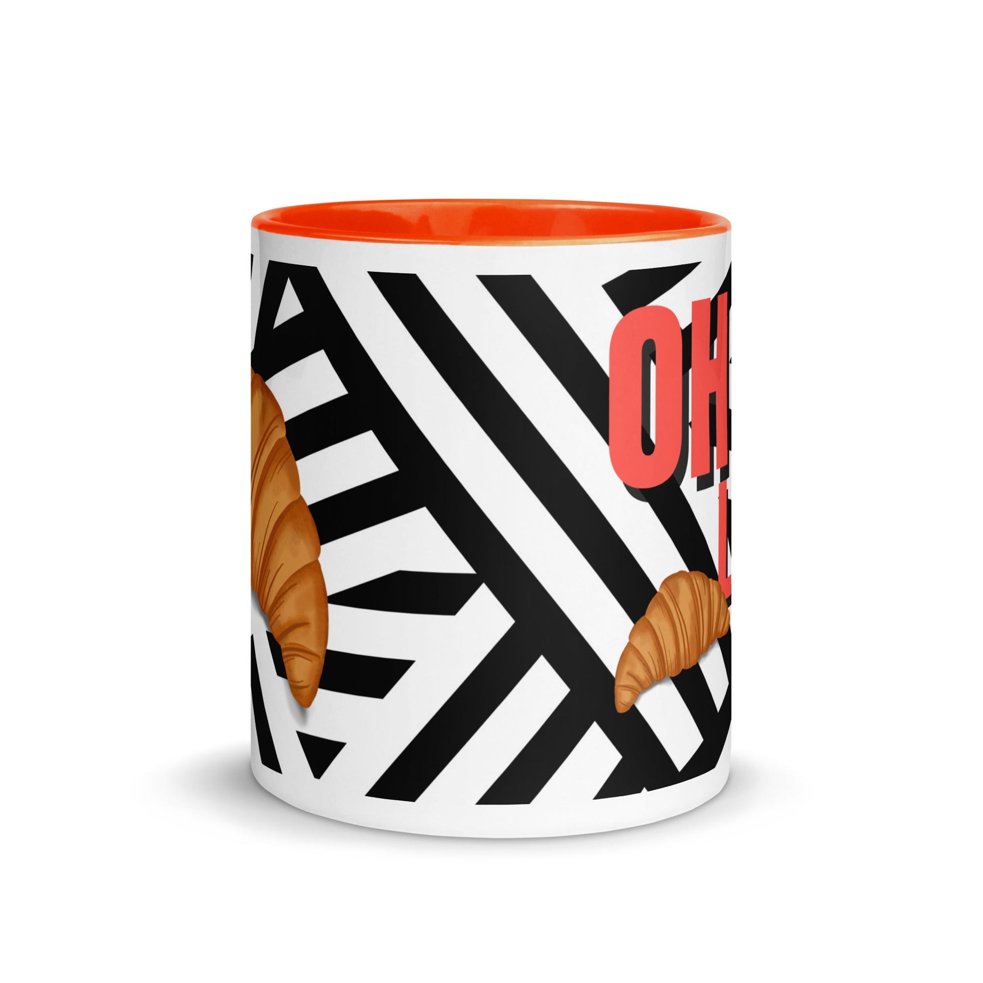 Oh La La Croissant Illustration Coffee Mug - Locomug.comfunny_profession_mugs_crazy_mug _designs