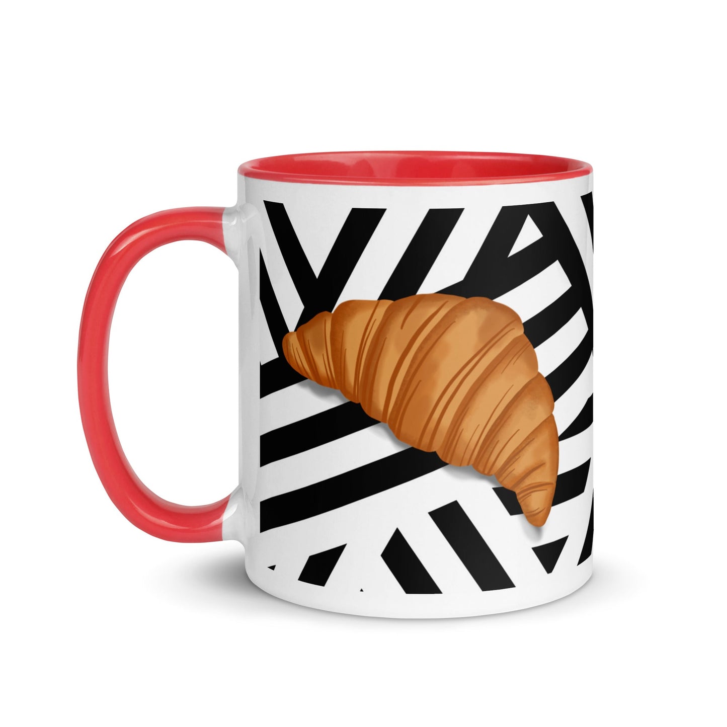 Oh La La Croissant Illustration Coffee Mug - Locomug.comfunny_profession_mugs_crazy_mug _designs