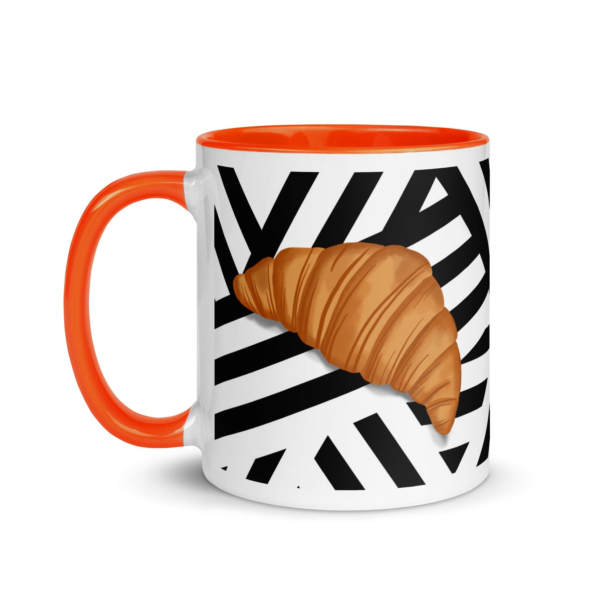 Oh La La Croissant Illustration Coffee Mug - Locomug.comfunny_profession_mugs_crazy_mug _designs