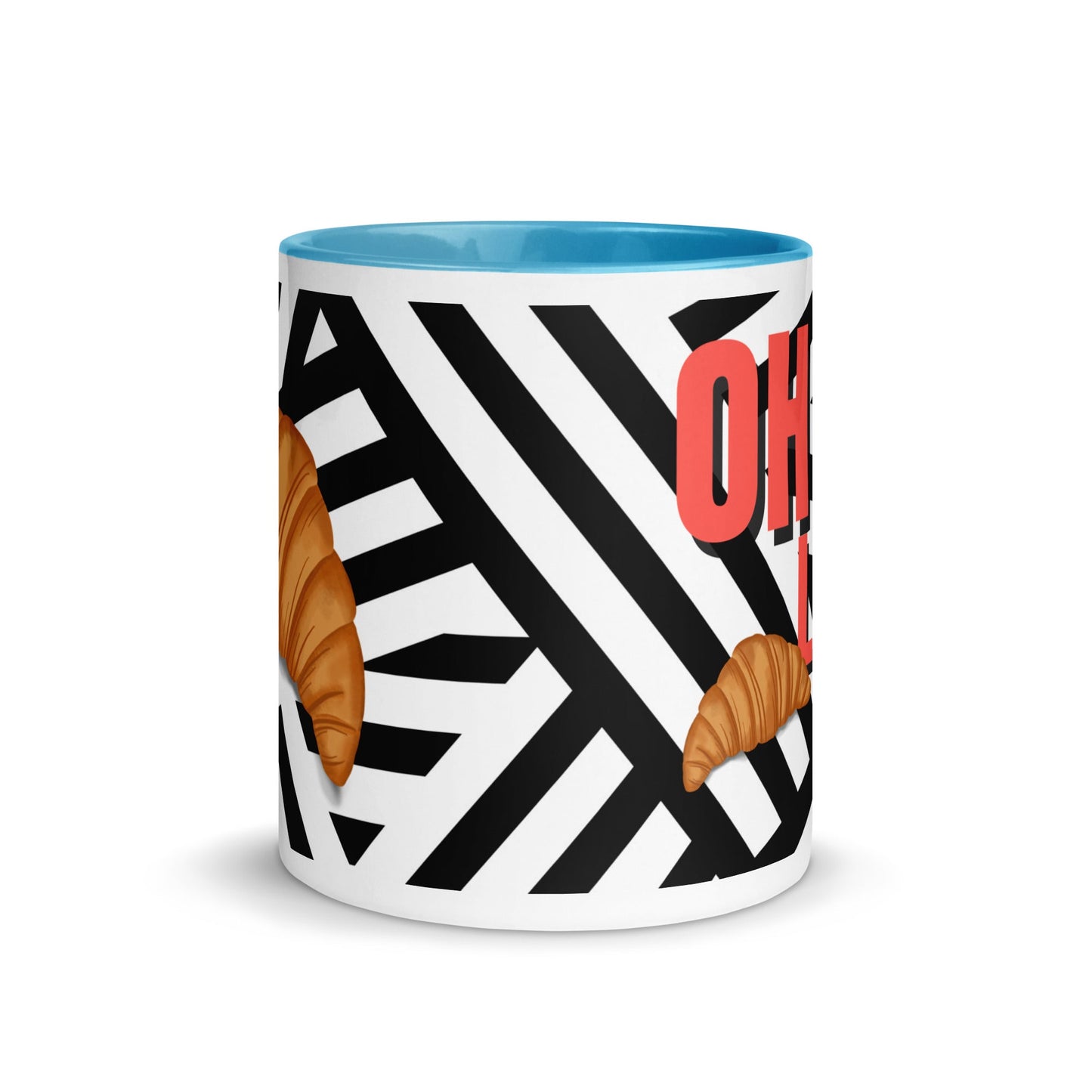Oh La La Croissant Illustration Coffee Mug - Locomug.comfunny_profession_mugs_crazy_mug _designs
